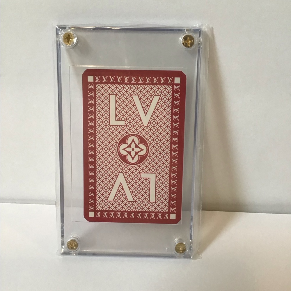 Red Playing Card in Clear Case